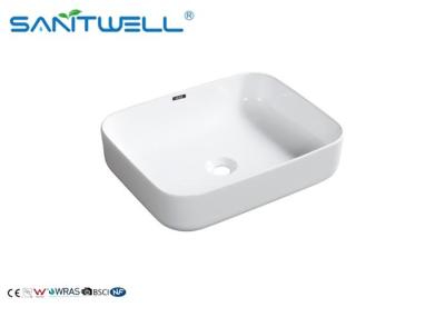 Bacia cerâmica da arte do estilo europeu, bacia de lavagem dada forma oval da cara para o banheiro