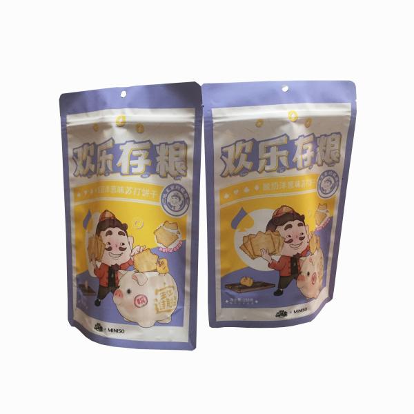 Accept Custom Printed Cheap price Zipper Stand Up Pouch for Food White kraft paper packaging bag with you logo