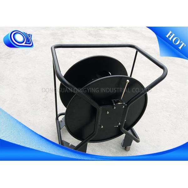 Non Armored / Armored Tactical Fiber Optic Cable Reel Black Color
