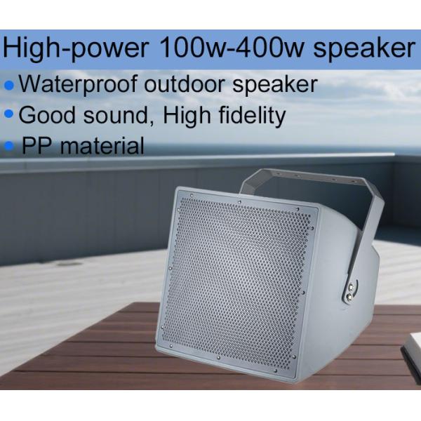 High Power 400W Outdoor PA System Horn Speaker Fiber Glass Material OEM ODM 100V 8 Ohm IP65 15-inch Woofer and Tweeter