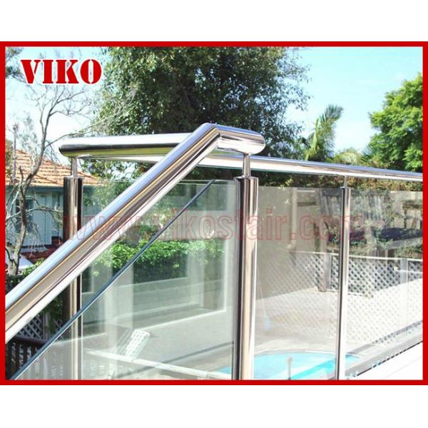 Glass Spigot For Glass Railing VH103SB 304 stainless steel Glass Spigot Tempered glass RailingUChannel Cap Handrail Clea