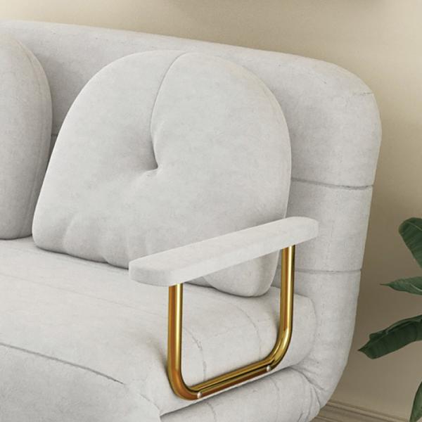 Modern Design Extendable Simple Reclining Chair Folding Sofa Bed for Small Apartment Furniture