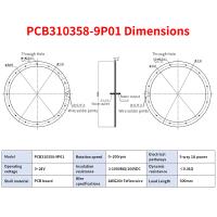 Ultra Large Aperture 305mm PCB Slip Ring Rotary Joint 9 Way 1A 200RPM