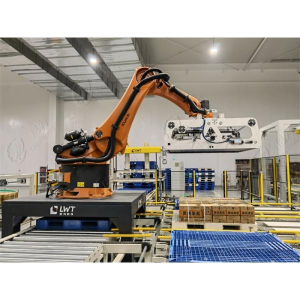 Роботизированная система укладки на поддоны Автоматическая машина для укладки на поддоны