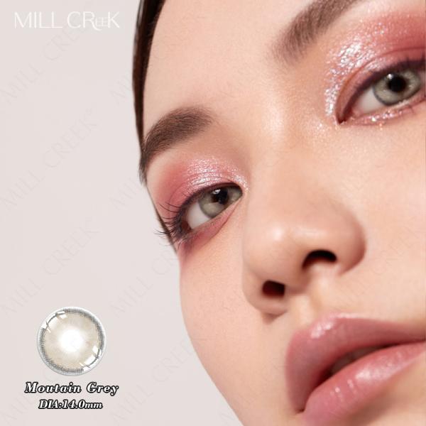 Prescription Monthly Colored Contacts Sandy Grey 14mm