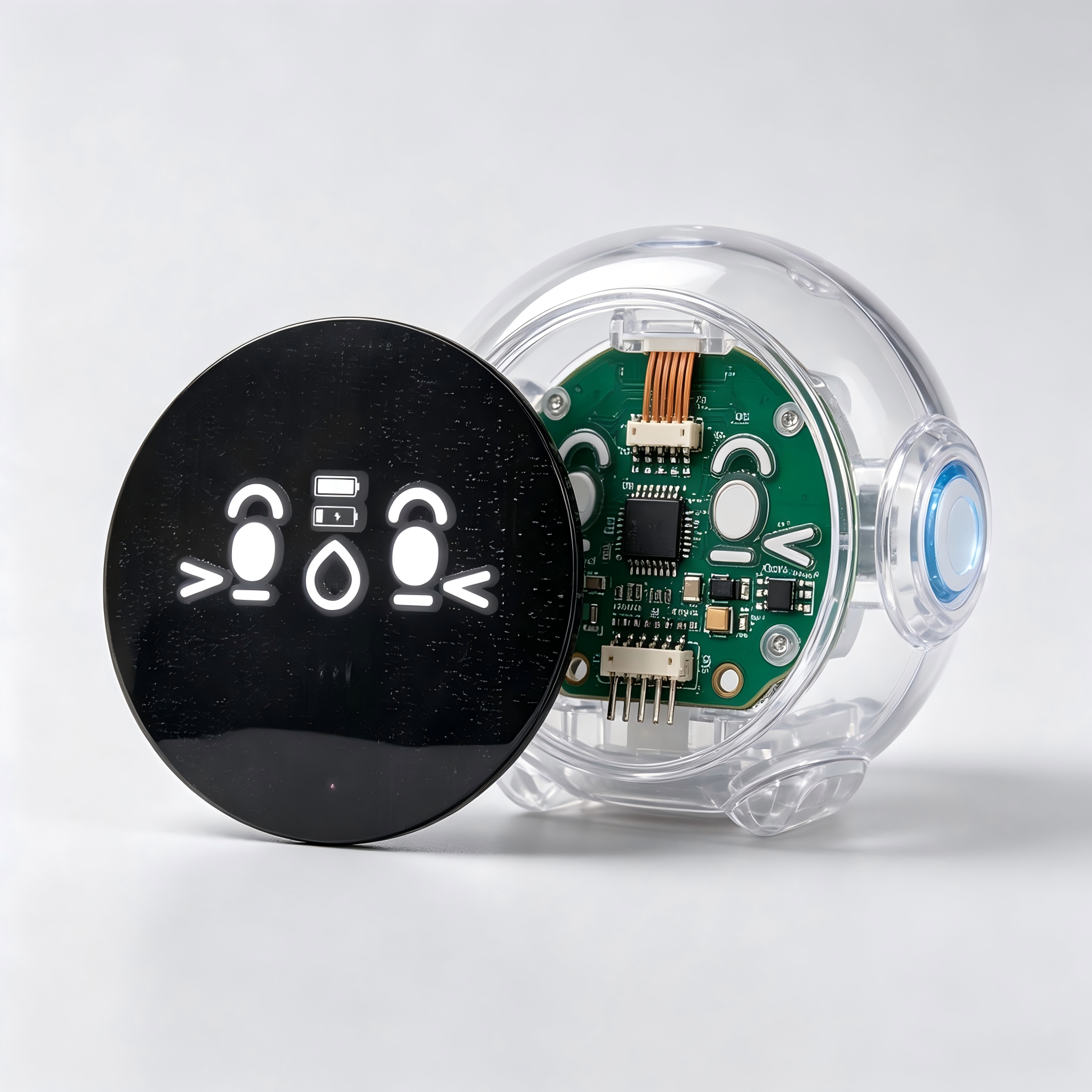 120mcd Round Led Display 0.4 Inch Digit Ultra White For Virtual Pet Robot