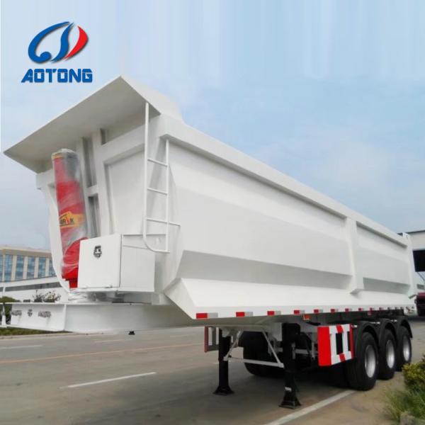 3 Axle Hydraulic Cylinder Tipper Dump Semi-Trailer 9000*2500*1600 mm Customerize Avaiable