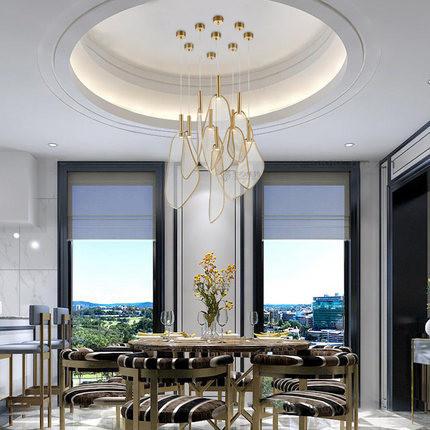 Buena calidad de metal moderno Sala de comedor Sala de estar Lámpara colgante