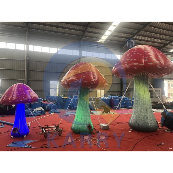 LED Light Fun Mushroom for Festivals and Ceremonies 5m or Customized Size PVC Material