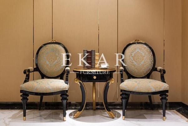Countryside French Furniture Living Room Furniture- Luxury Gold Modern Longue Chair Contem