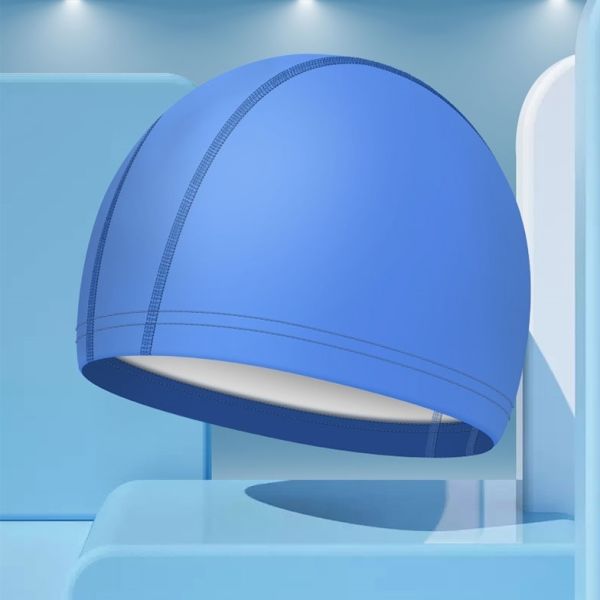 Customized Printed Ladies Swimming Hats With Ear Protection For Diving
