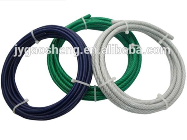 Câble de gymnastique en acier 7x19 revêtu de TPU pour équipement de fitness