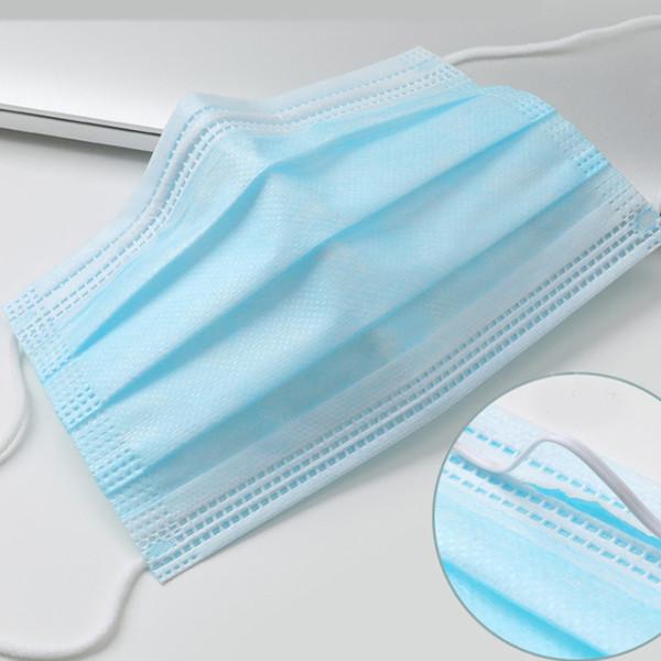 Disposable Elastic Earloop Civilian 3 Ply Non Woven Face Mask