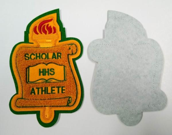 75% Embroidery  PMS Double Felts Chenille Patches Iron On Backing
