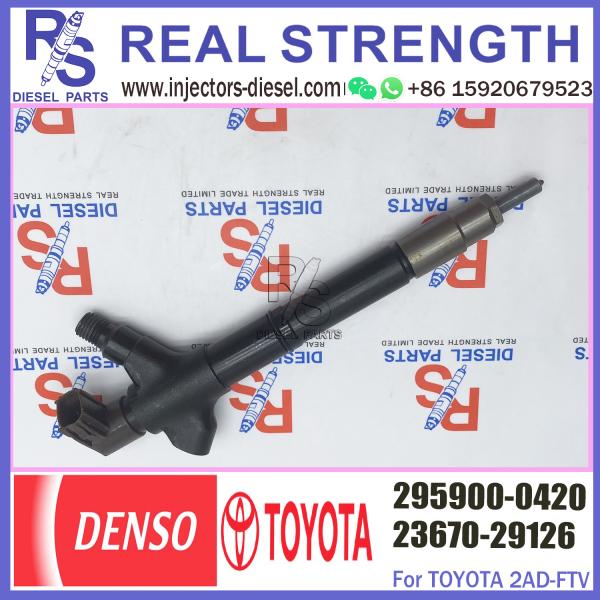 Общий инжектор дизельного топлива 295900-0420 Rial 23670-29126 2367029126 для Тойота Avensis Rav4 2AD-FTV
