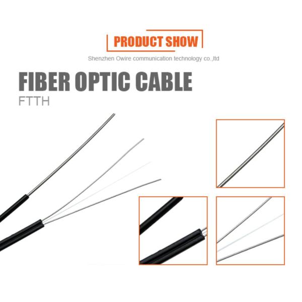 Self Supporting Aerial Figure 8 Indoor FTTH Fiber Optic Cable