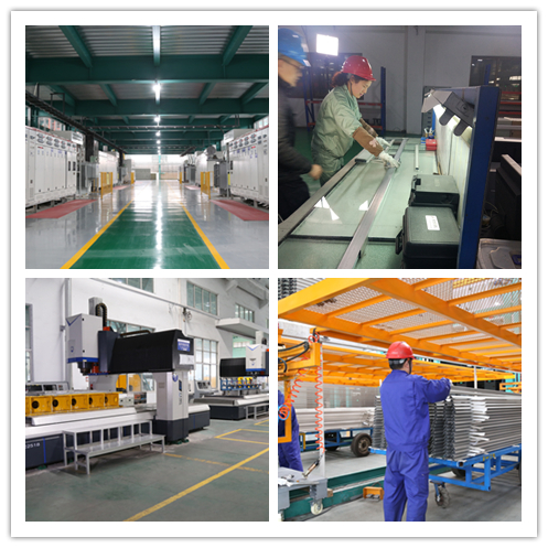 U формирует алюминиевый профиль штранг-прессования пудрит покрашенное индустриальное строительство