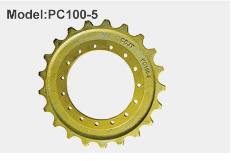 Pignon d'entraînement Komatsu PC100-5 100-30-00050 Ajustement OEM Motif de fixation à 8 boulons