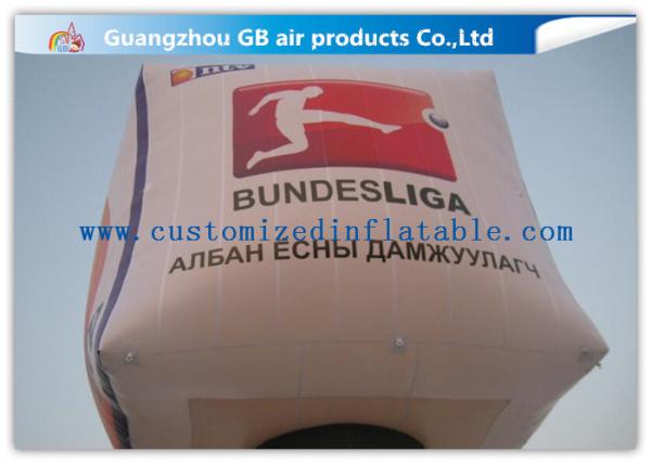 Giant Square Pillar Inflatable Advertising Balloons Oxford Cloth 8m Waterproof