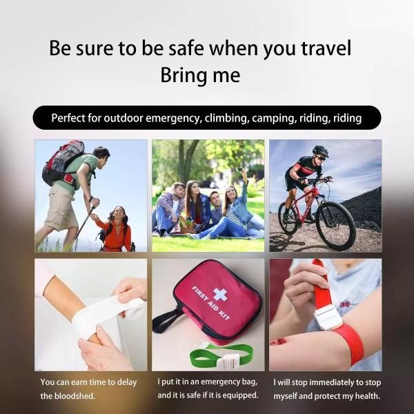 Colorful Adjustable First Aid Tourniquet Temporary Hemostatic