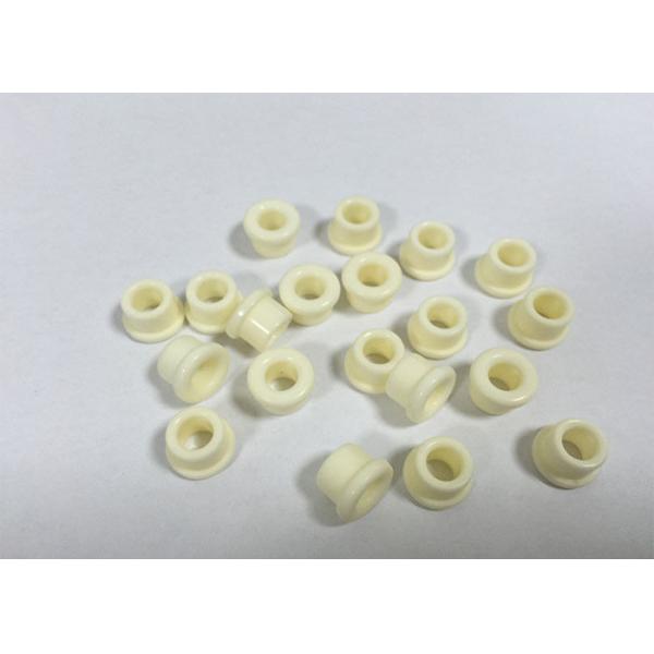 Industrial Al2O3 Textile Ceramic Eyelet Guides / Alumina Ceramic Parts High Hardness