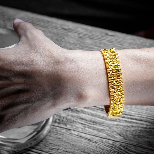 Luxury Gold Plated Men Bracelet