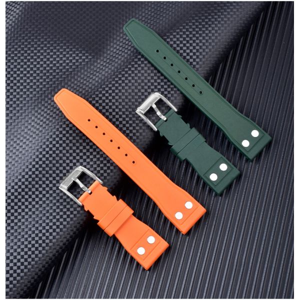 Waterproof Breathable FKM Rubber Watch Strap · Customizable Size And Logo | OEM/ODM - China Wholesaler SHX