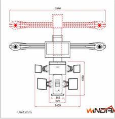 Max. Rim 22'' Rear Wheel Alignment With Electrical Control lift , Auto Maintenance Equipment
