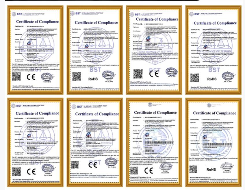 ZCH Technology Group Co.,Ltd Сертификации