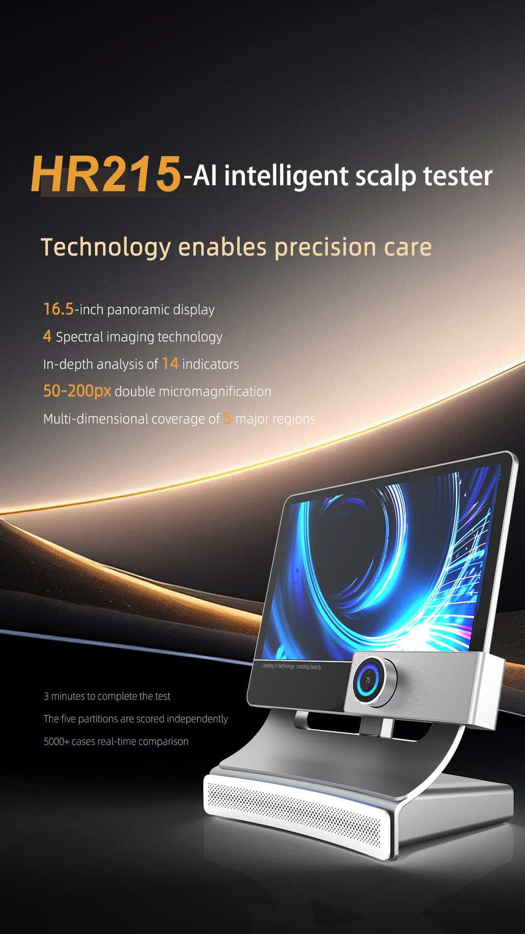 Al Smart Scalp Analyzer Skin Scanner All in One Touch Ai Scalp Analysis Machine Mirro