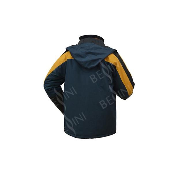 Custom Set Mens Long Work Coat , Construction Industrial Safety Clothing