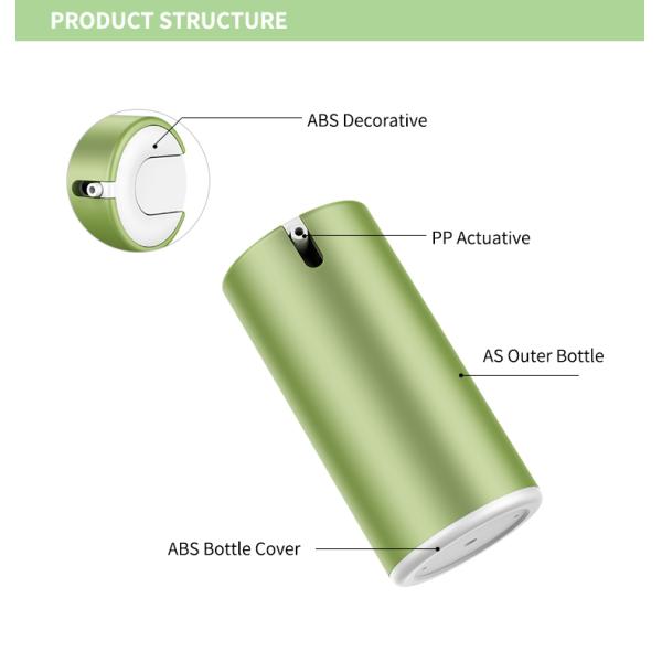 Luxury Cosmetic Hand Lotion Bottle 50ml Round AS Cosmetic Bottles