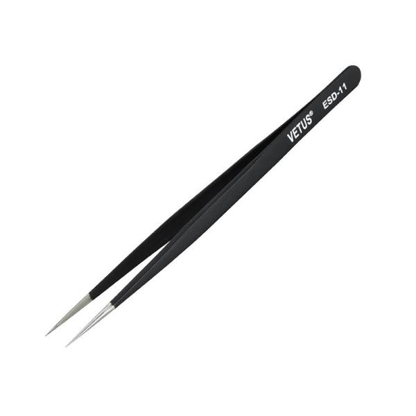 Disposable ESD Vetus Lash Tweezers Eyebrow Medical Slant Tip Stainless Steel
