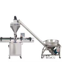 Máquina de llenado de polvo semiautomática de alta precisión para polvo, harina, especias, azúcar, gránulos para botellas de bolsillo