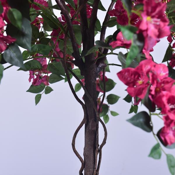 Haihong New Products Artificial Bougainvillea Flower Tree 4ft 6ft Fake Potted Bougainvillea Artificial for Home Hotel Decor