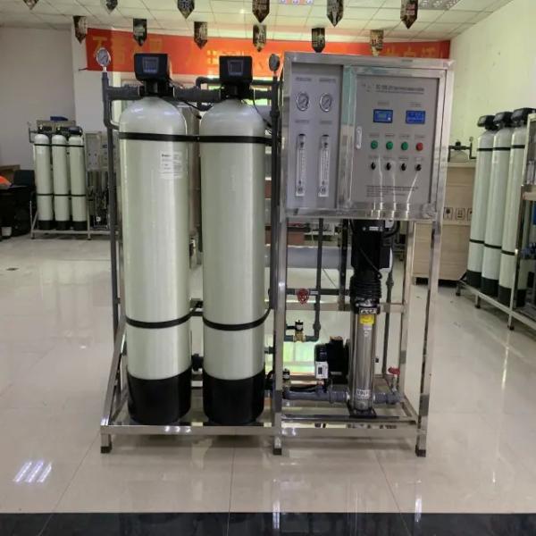 1TPH 2xFRP Tanks Reverse Osmosis Water Plant For Drinking / Farm / Irrigation