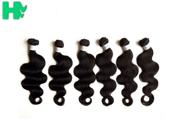 Double Weft 7A Hair Extensions Body Wave Natural Virgin Peruvian