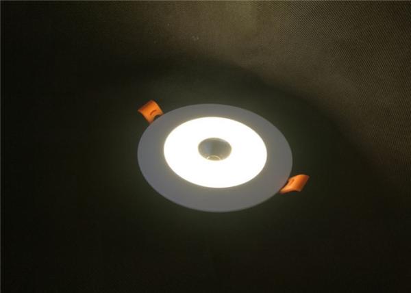 Two Color 6W+6W COB Led Downlight Recessed Round Ceiling CRI 70 For Restaurants