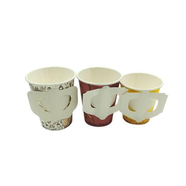Simple Style Biodegradable Paper Cup with Handle Hot Drinks Tea Coffee Custom Size