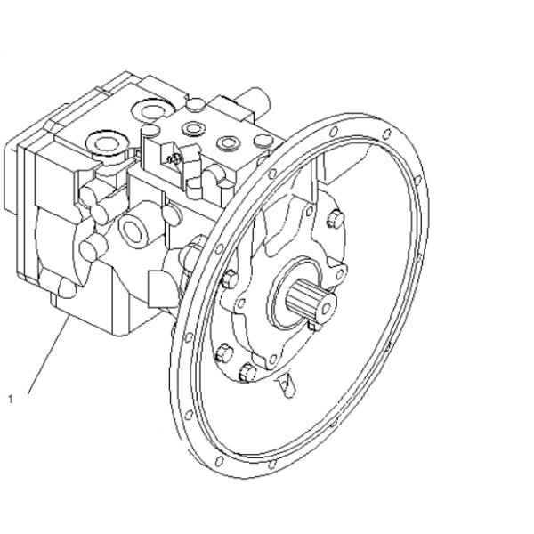 Гидравлический насос экскаватора PC78MR-6 708-3T-11120 708-3T-11210