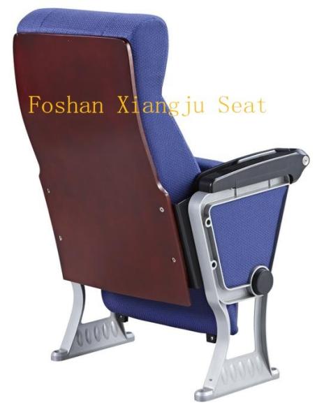 Wooden Arm Surface Finish Folding Auditorium Chairs With ABS Pad / Tip Up Seat