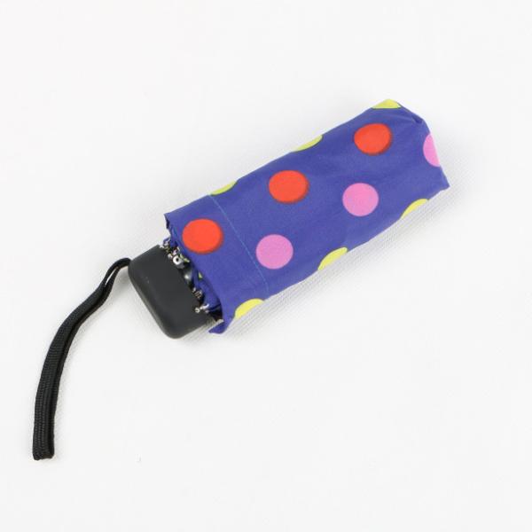19.5 Inch Ladies Compact Umbrella , 5  Fold Umbrella Pocket Size Logo Printed