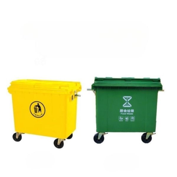 1100L HDPE Recycling  Waste Disposal Management Trash Can Garbage Bin Collection Bins