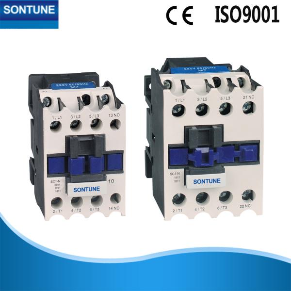 SC1- N Industrial White AC Contactor With A 24 Volt Coil 50 / 60Hz CE Credential
