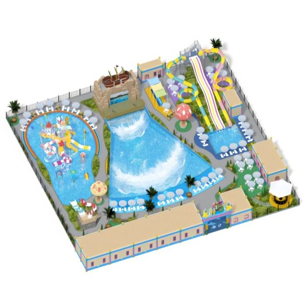 6000㎡ Professional Water Park Custom Design and Construction Plan for Commercial Aqua Park Resort All Ages