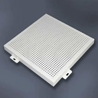 Patrones perforados 1,5 mm Veneer de aluminio cepillado revestimiento de pared exterior Hojas de aluminio