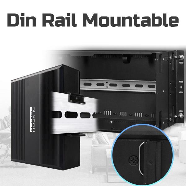 5 Port gigabit switch Industrial PoE Extender 1*poe in port support 30w/60w/90w+4*poe output ports 