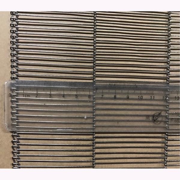 Food Grade Stainless Steel Standard  Ladder Enrober Metal Conveyor Belt  For Food Industry