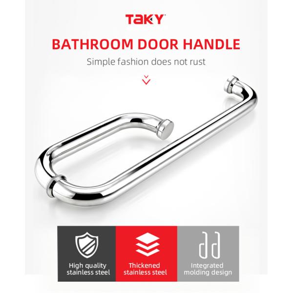 Прочная стеклянная дверная ручка из нержавеющей стали для дверей для душа сертифицирована ISO9001