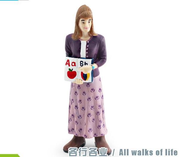 Pessoas no Trabalho Modelo Brinquedo Professor Figura Fingir Profissionais Figura Figura Carreira Figura Brinquedos para Meninos Meninas Crianças